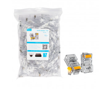 RJ45-1U EVO Коннектор UTP 1U (100 штук в упаковке)