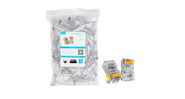 RJ45-1U EVO Коннектор UTP 1U (100 штук в упаковке)